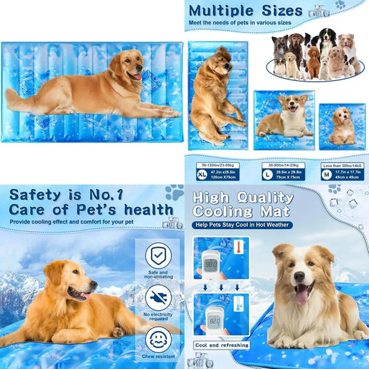 Cool Pet Pad,Dog Cooling Mat,Suitable for Dogs and Cats,Suitable for All Types of Pets,Washable and Portable,Summer Keep Your Pe