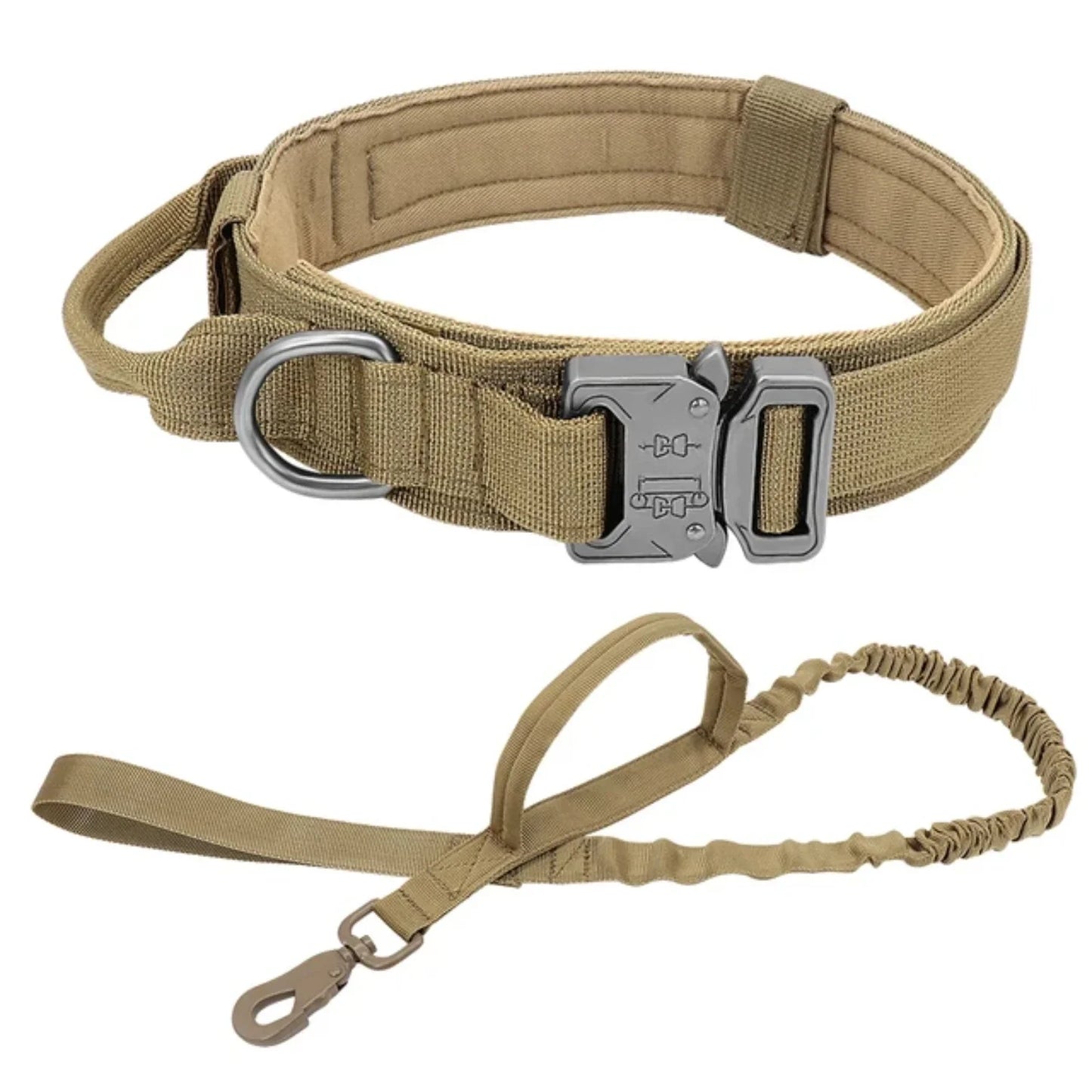 Strong Dog Military Tactical Collar Pet Bungee Leash Durable Nylon Pet Training Collars With Handle Large Dogs French Bulldog