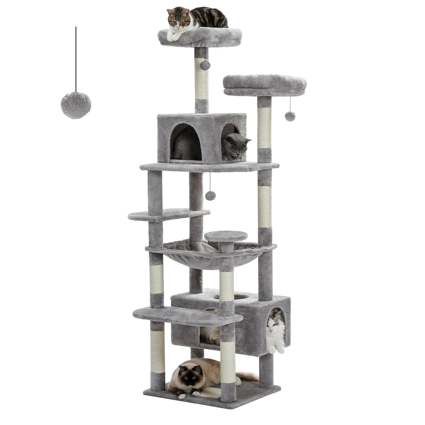 PAWZ Road Cat Tree Tower For Indoor Cats With Sisal Posts