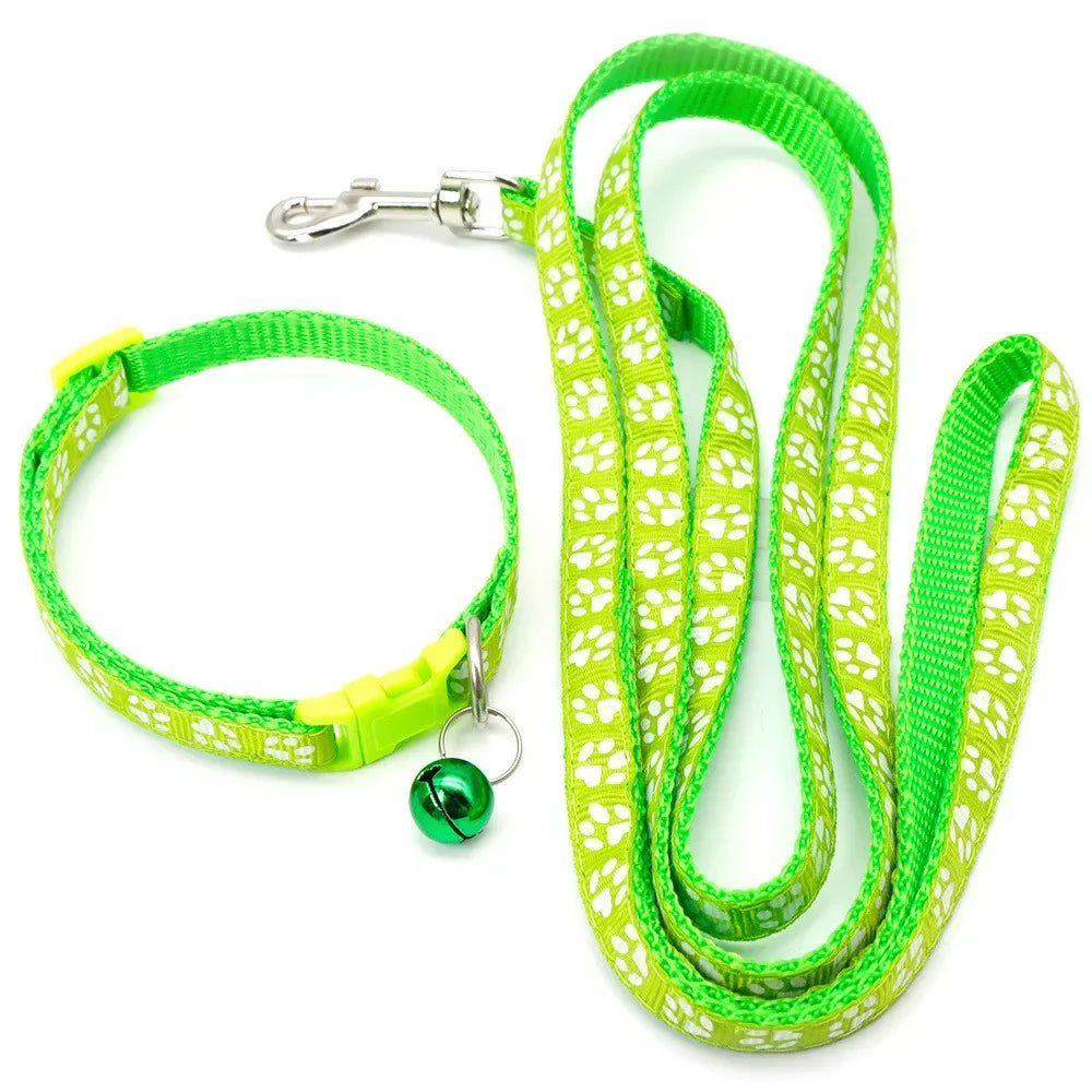 Print Dog Cat Leash Adjustable Leashes Collar Puppy Outdoor Walking Chihuahua Terier Schnauzer Outdoor Traction Rope General