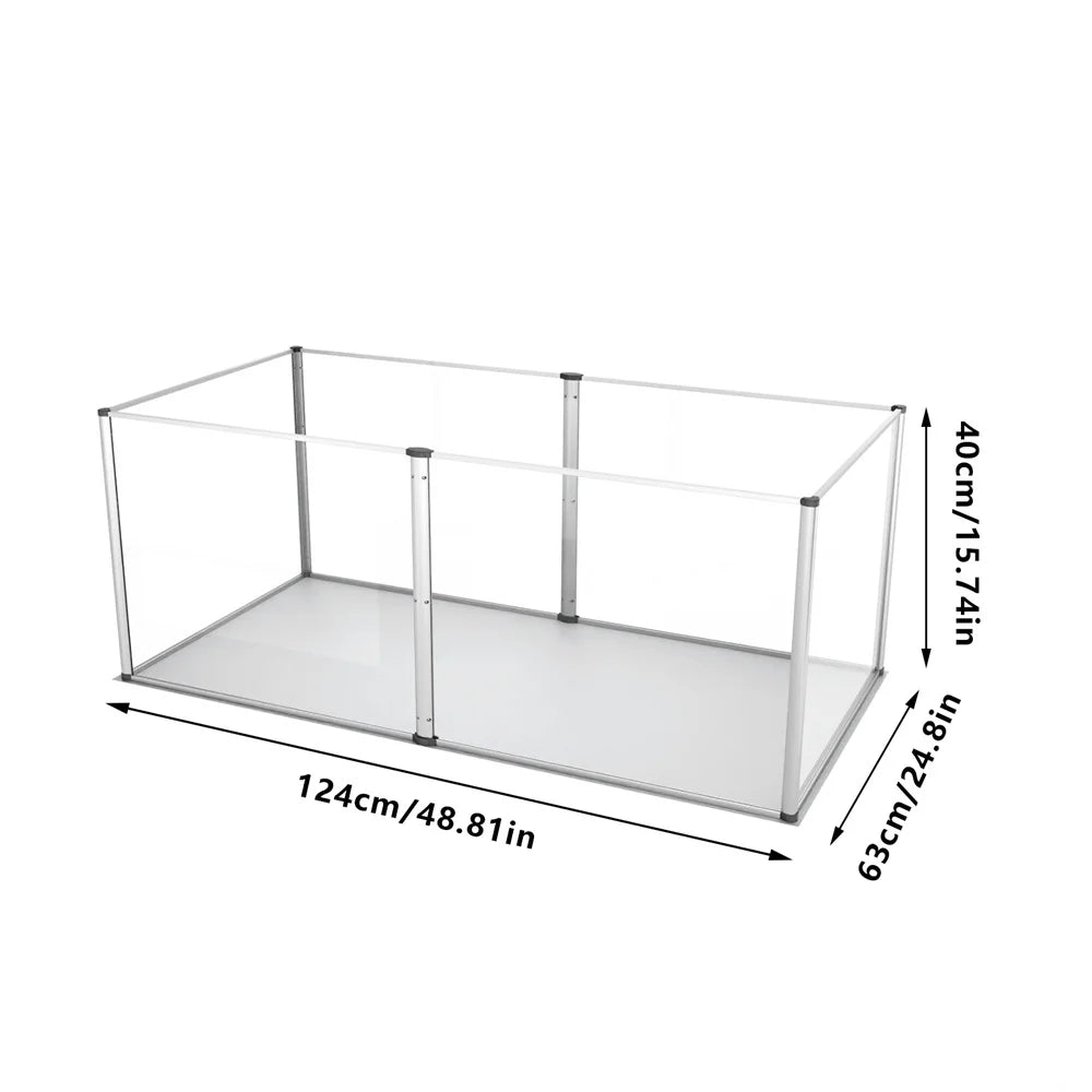 Acrylic Dog Indoor Playpen with Waterproof Pad