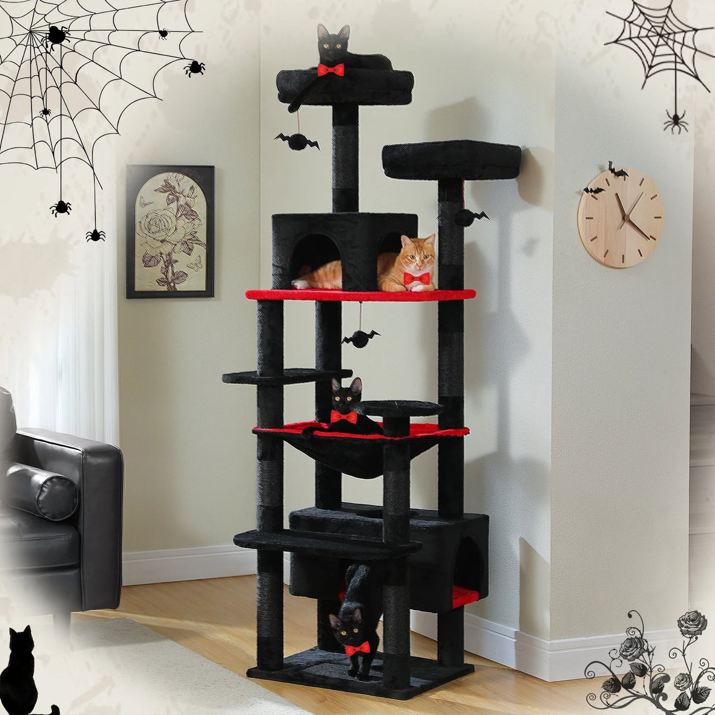 PAWZ Road Cat Tree Tower For Indoor Cats With Sisal Posts